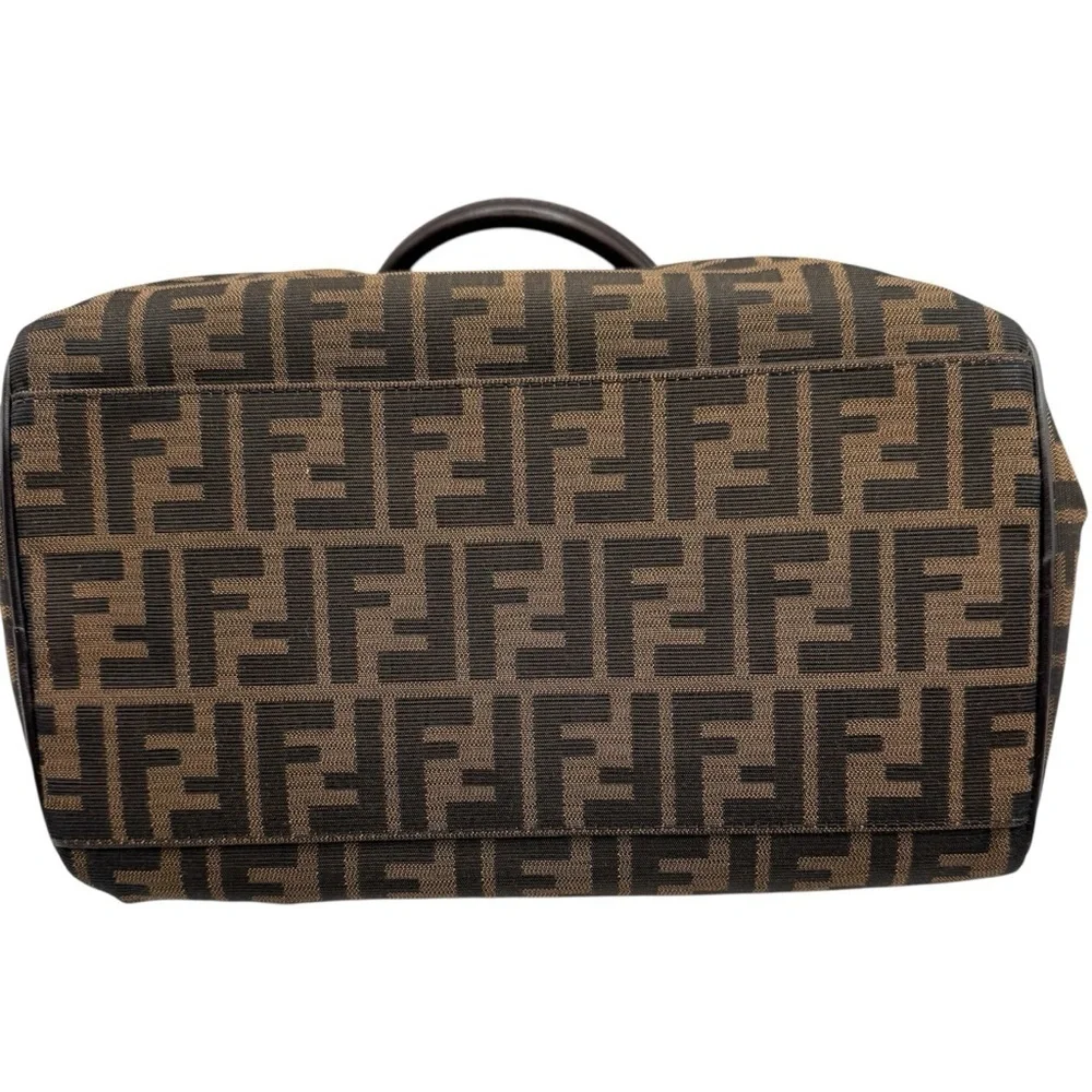 Fendi Zucca Brown and Black Satchel | Very Good Condition